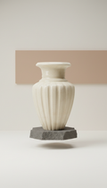 Sculptural Marble Vase Tall Form