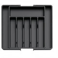 Hot Selling Cross-border spot silver case silverware storage box adjustable cutlery rack retractable plastic drawer storage